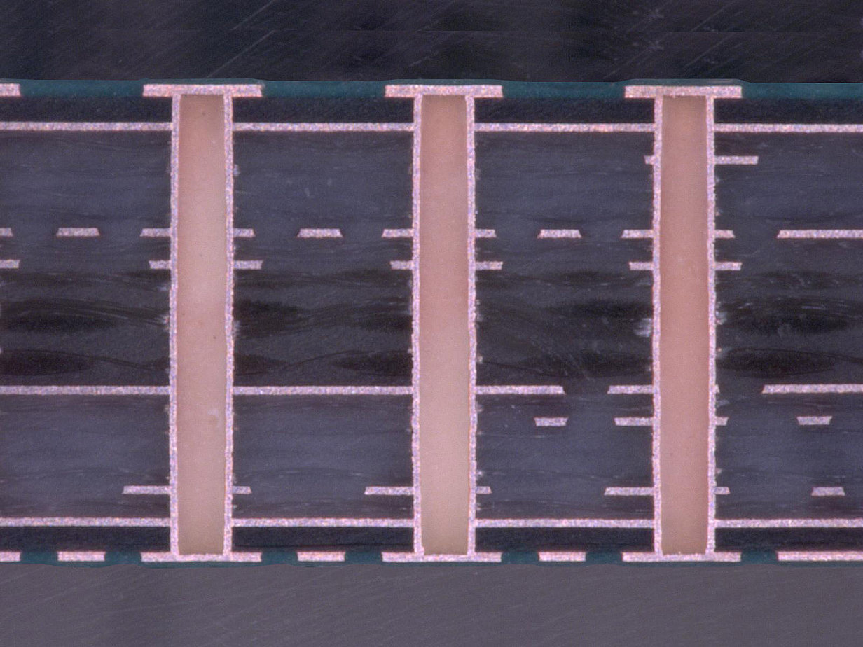 10 Layer Printed Circuit Board Microsection